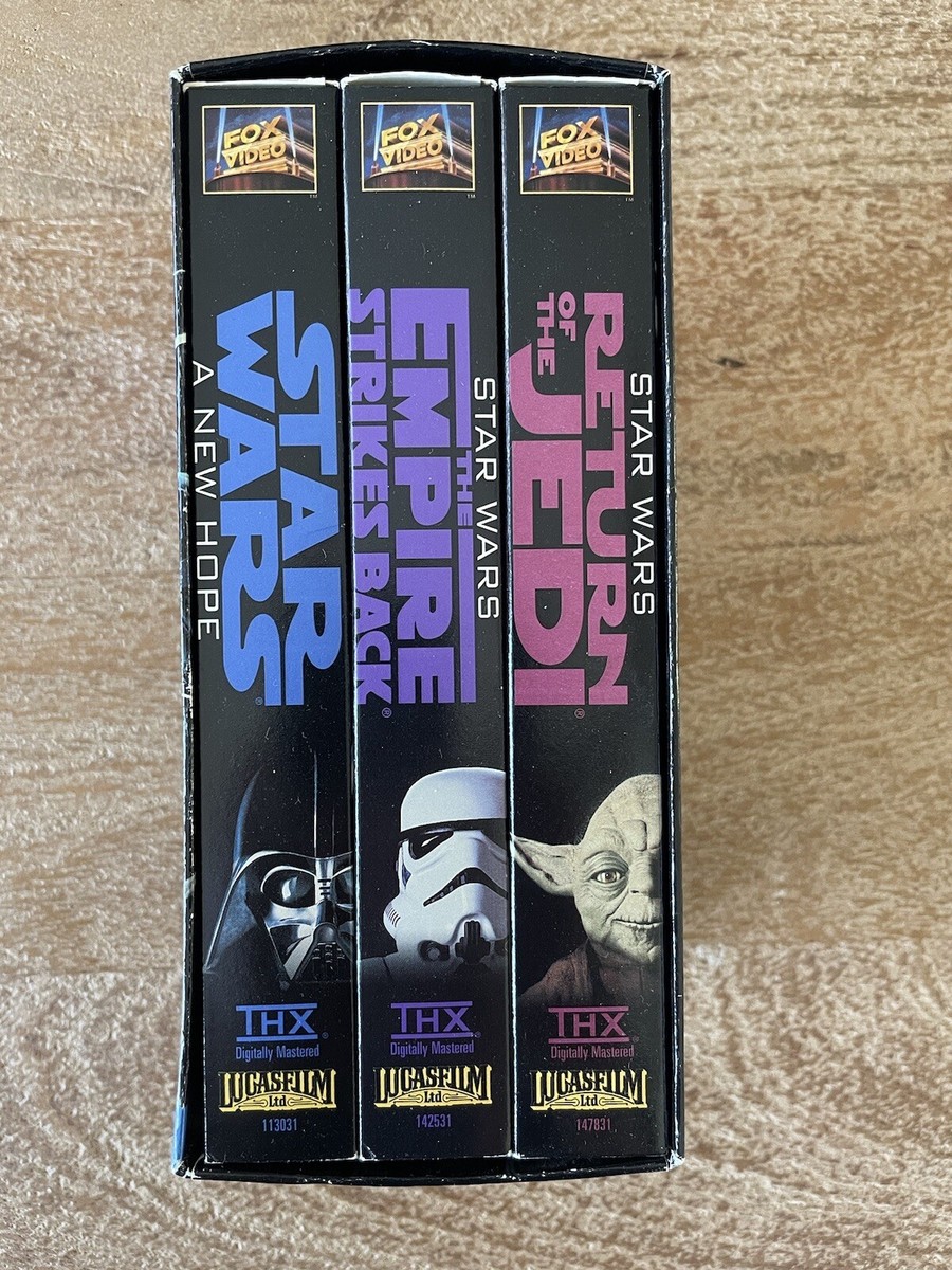 Star Wars VHS Trilogy THX Digitally Mastered for Superior Sound