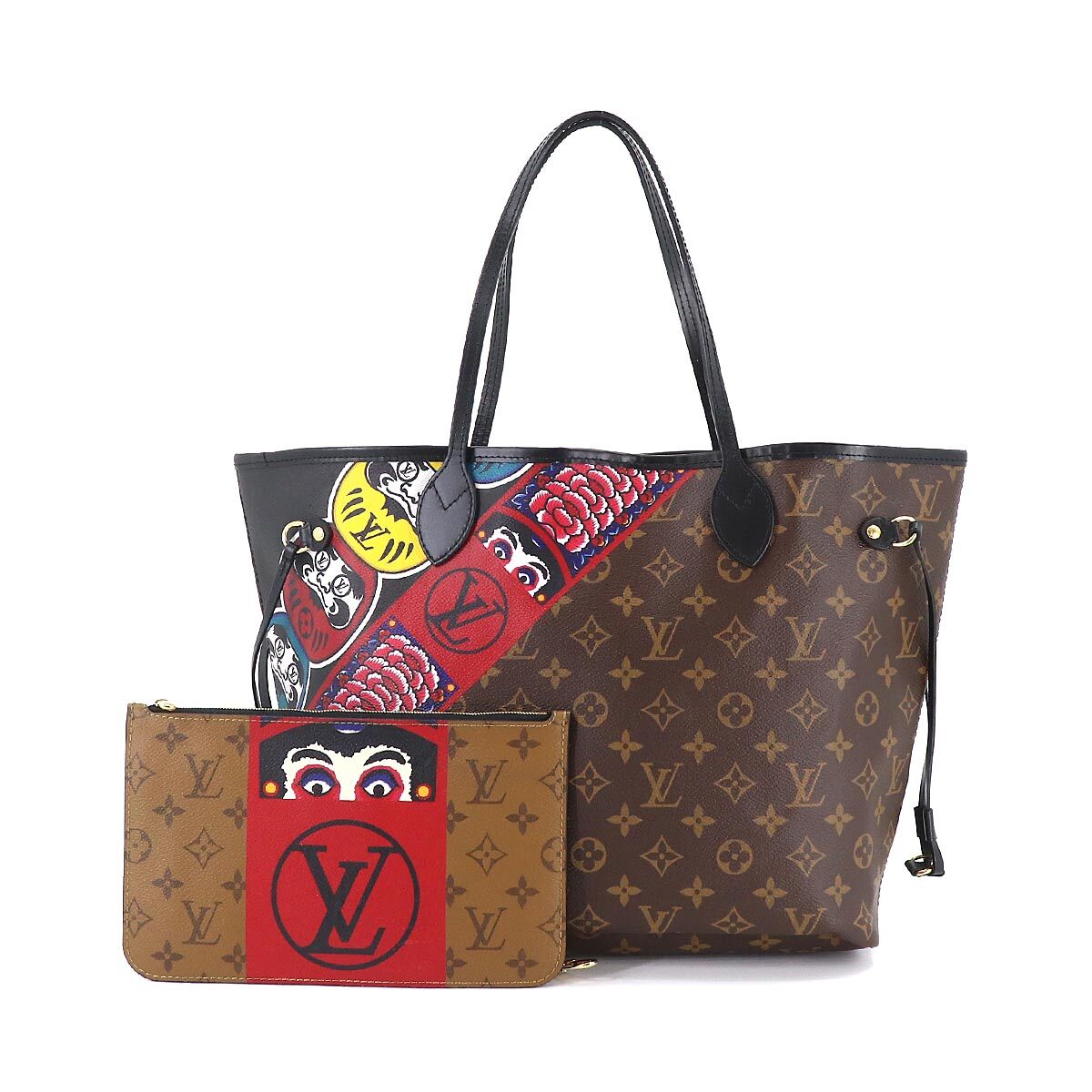 LOUIS VUITTON Monogram Neverfull MM Tote Bag Kabuki KANSAI M43499  