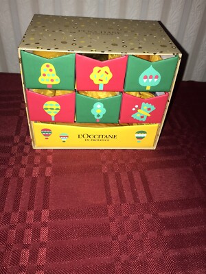 L'Occitane 7 Piece Gift Box Set Hand Creams Lip Balms Shower Oil Bath Pearls