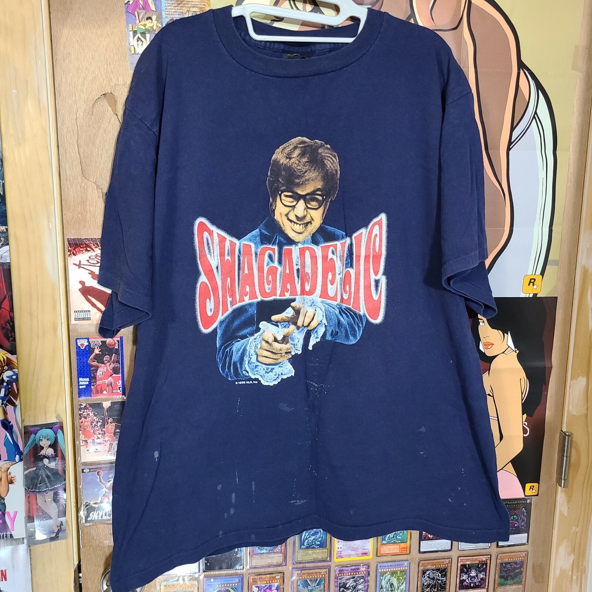 VTG Austin Powers Shagadelic sz XL T-Shirt Movie Promo 90s 1998 