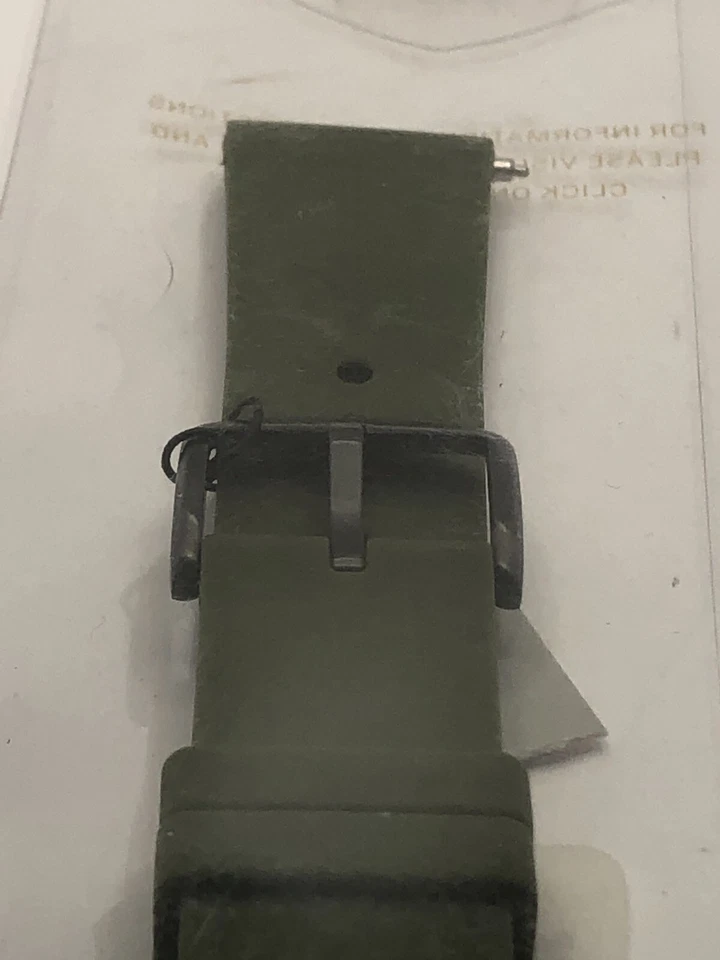 Fossil 表带替换 2 件包装 S201099 绿色橡胶 PY33 — 第 4/4 张图片