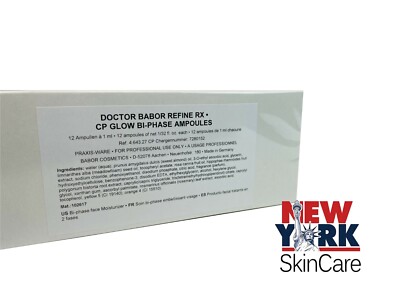 Babor Doctor Refine Rx Glow Bi Phase 24 Ampoules Prof  
