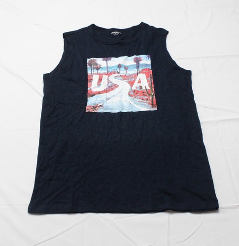 Old Navy Boy's Plus Americana Graphic Muscle T-Shirt CG2 USA Size 2XL NWT