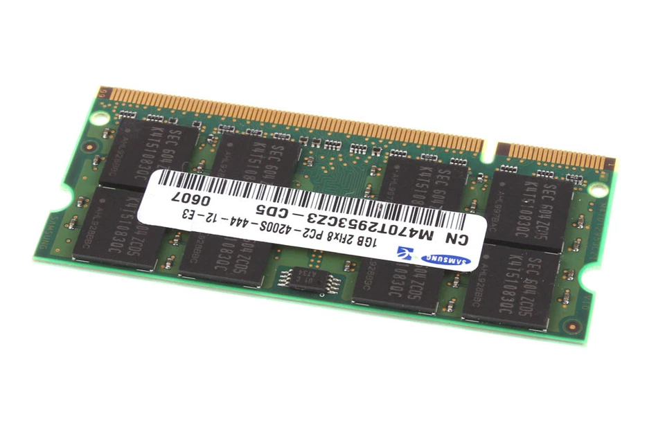 Samsung 1GB 2RX8 DDR2 PC2-4200 DDR2-533MHz CL4 200pin Sodimm Laptop Memory RAM - Image 4 of 4