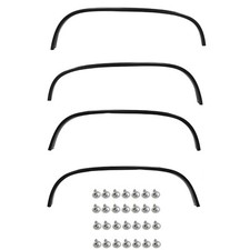 198897 Chevy Truckgmc92-97 Blazer Wheel Moldings Black Frontrearrightleft