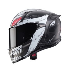 CASCO INTEGRALE CABERG AVALON X PUNK GRIGIO BIANCO ROSSO OPACO TAGLIA XS S M L