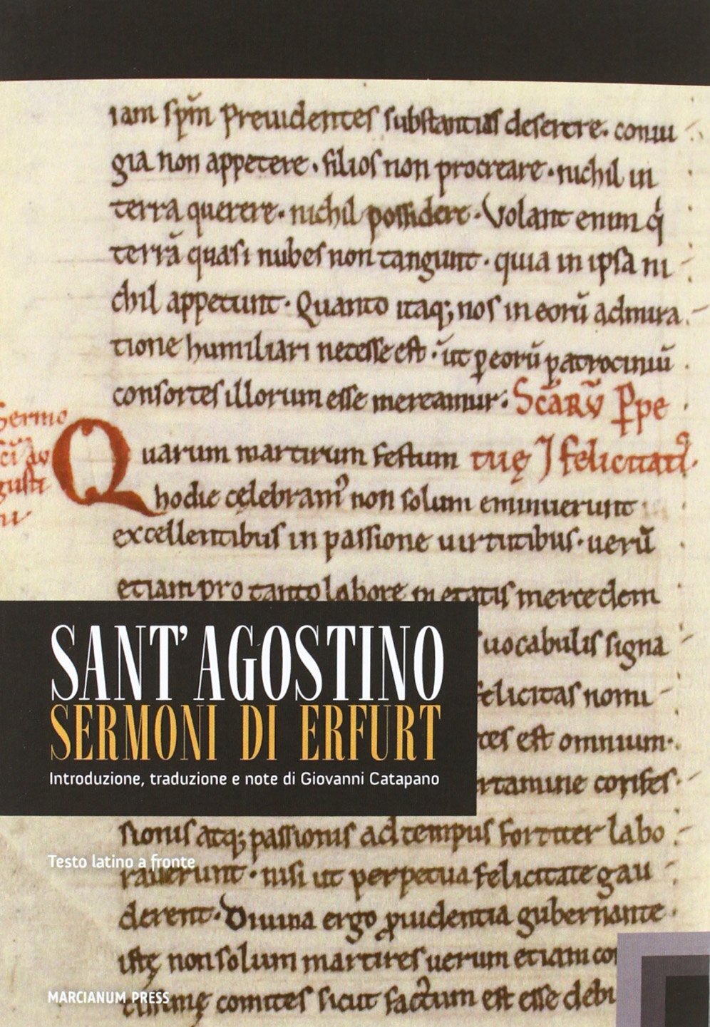 9788865121313 Sermoni di Erfurt. Testo latino a fronte - Agostino (sant'),Giovan