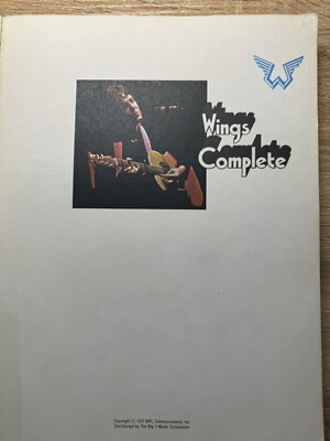 Wings, Complete, The Songs of McCartney & Wings, Songbook, 1977 | eBay