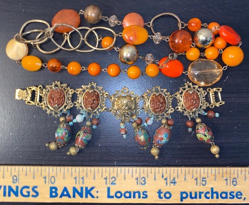Vintage Modeschmuck Konvolut (Kutsche, Avon) - Bild 7 von 12