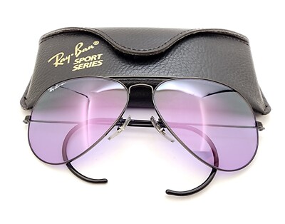 Vintage B\u0026L Ray Ban Bausch \u0026 Lomb 62mm A30 Purple Chromax W2455 Aviator  w/Case | eBay