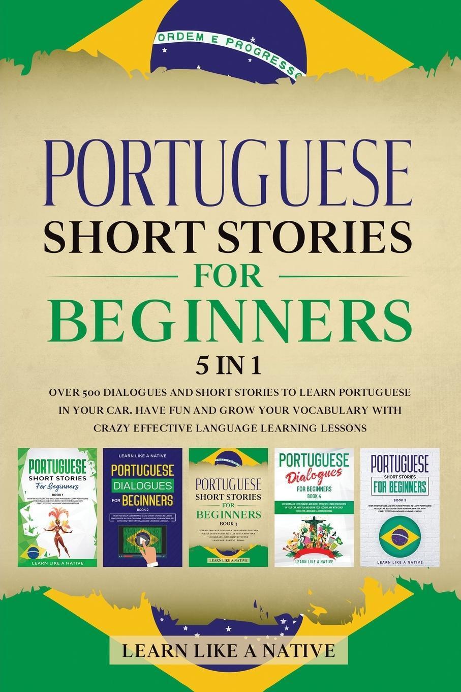 Thumbnail - Portuguese Short Stories For Beginners 5 In 1 Learn Like A Native