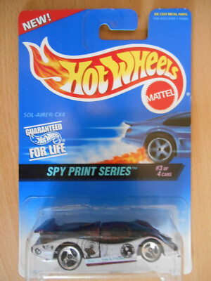 hot wheels sol-air cx4 spy print series 3 of 4 #555