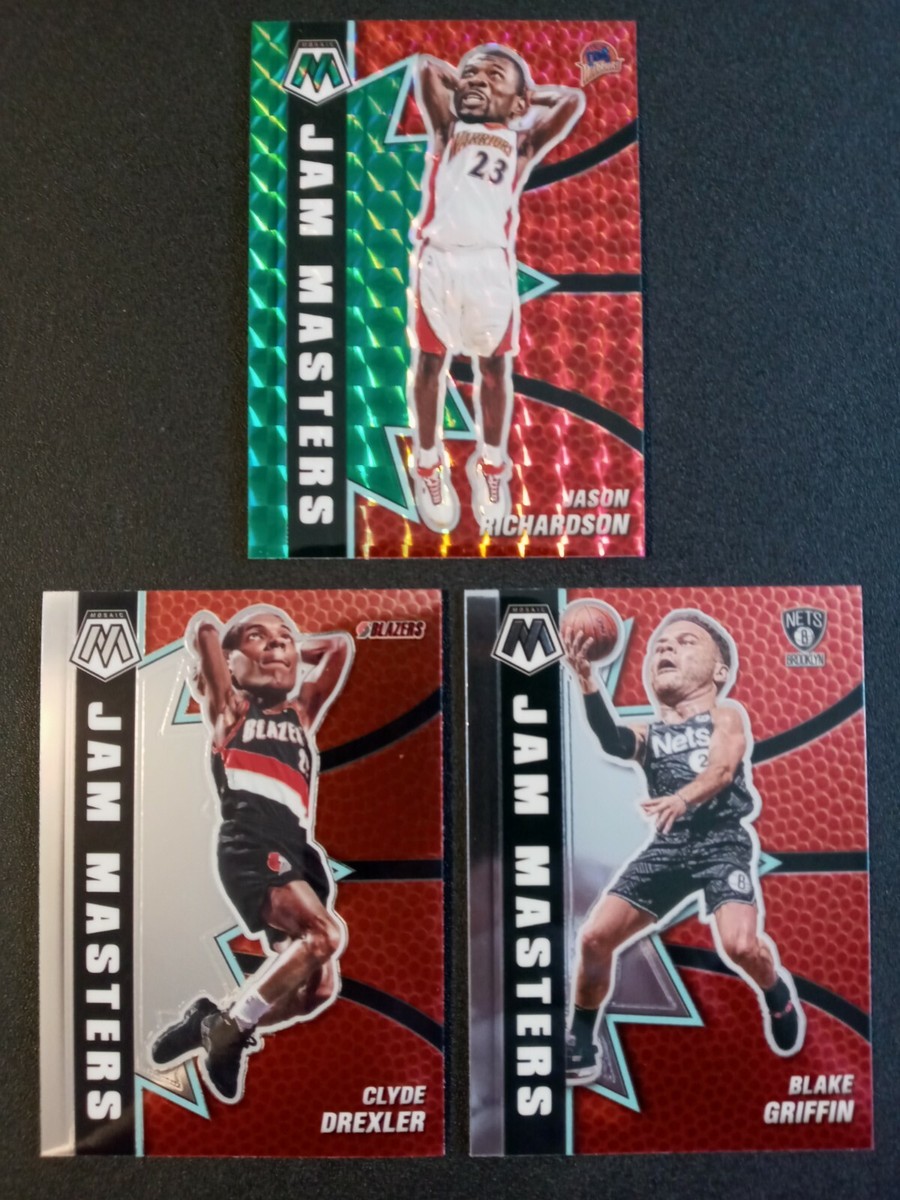 3) 2021 Panini Mosaic Green Jam Masters Jason Richardson Prizm