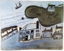 Alfred Wallis 1932 Art Print – Naïve Maritime Cornish Coastal Folk Art Décor