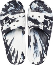 Crocs Unisex-Adult Classic Slide-Seasonal Graphics Marble Tie Dye Women 7-Men-5