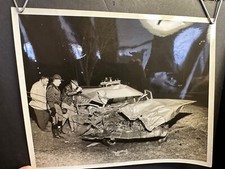 1962 Photo, Night Time Auto Wreck,  Indiana St. Police, Fort Wayne #8