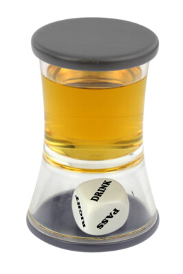 Barbuzzo Schnapsglas mit Würfelspiel - Loaded Dice