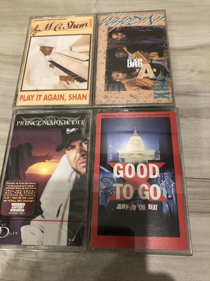 4 Classic Hip Hip Tapes Whodini Bag A Trix M.c. Shan Prince Markie Good To Go!!! - Image 3 of 4