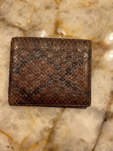 Mens gucci Brown python wallet | eBay