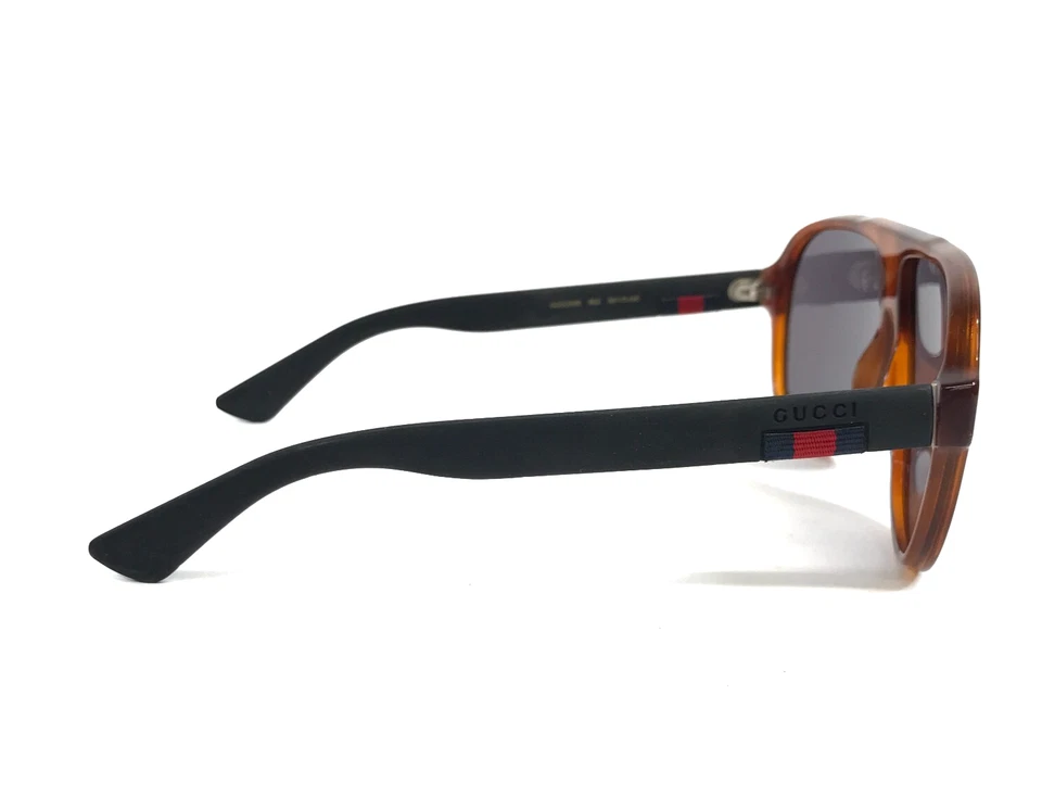 Gucci Kids Sunglasses GG0009S 002 Tortoise Brown with Blue Lenses - Image 3 of 4