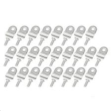 3/16" 50pcs Stainless Steel Brake Line Clamp + Screw Street Rod Truck Dune Buggy