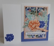 3-D Grußkarte "Liebste Geburtstagswünsche" Handarbeit Stampin Up