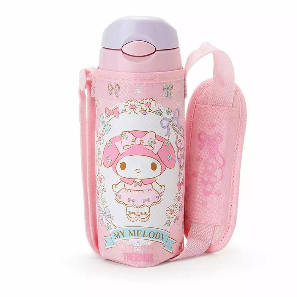 SANRIO My Melody Thermos water bottle cover with straw bottle