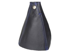 Schaltmanschette Schaltsack Fur Mitsubishi Outlander MK2 Leder Naht Blau