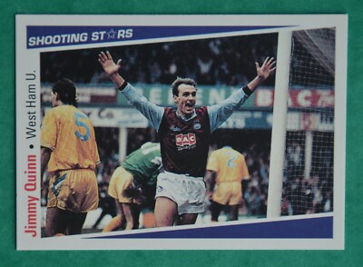 SHOOTING STARS 1991-92 JIMMY QUINN - WEST HAM UNITED No 308