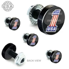 5 Black Aluminum Motorcycle Windshield Bolt Kit -  USA NO # 1 BLACK - 067