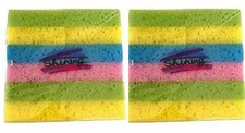 2 X 12 Pieces Shining Multi-Use Cleaning Sponge Kitchen Total 24 Pieces