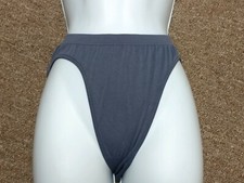 Victorias Secret Vintage Microfiber High-Cut Brief Dark Grey Small NWOT