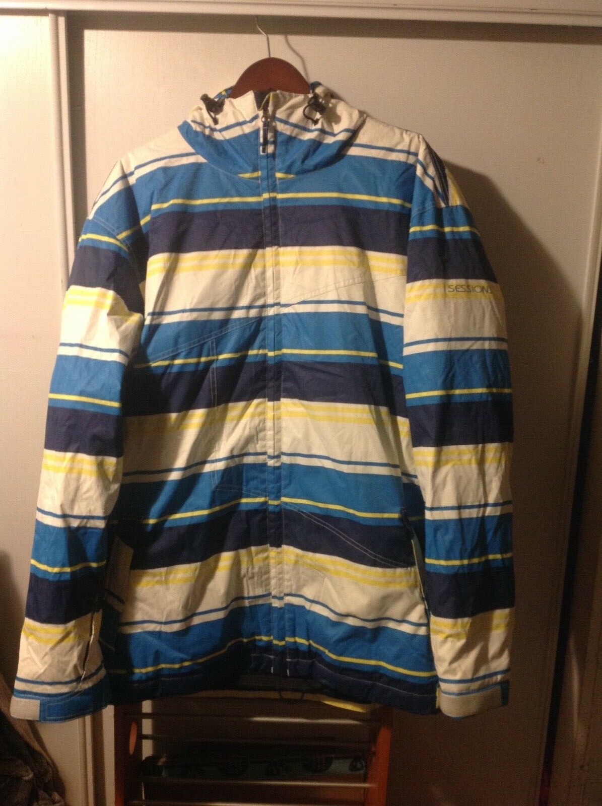 Blue Striped Snowboard jacket XL 