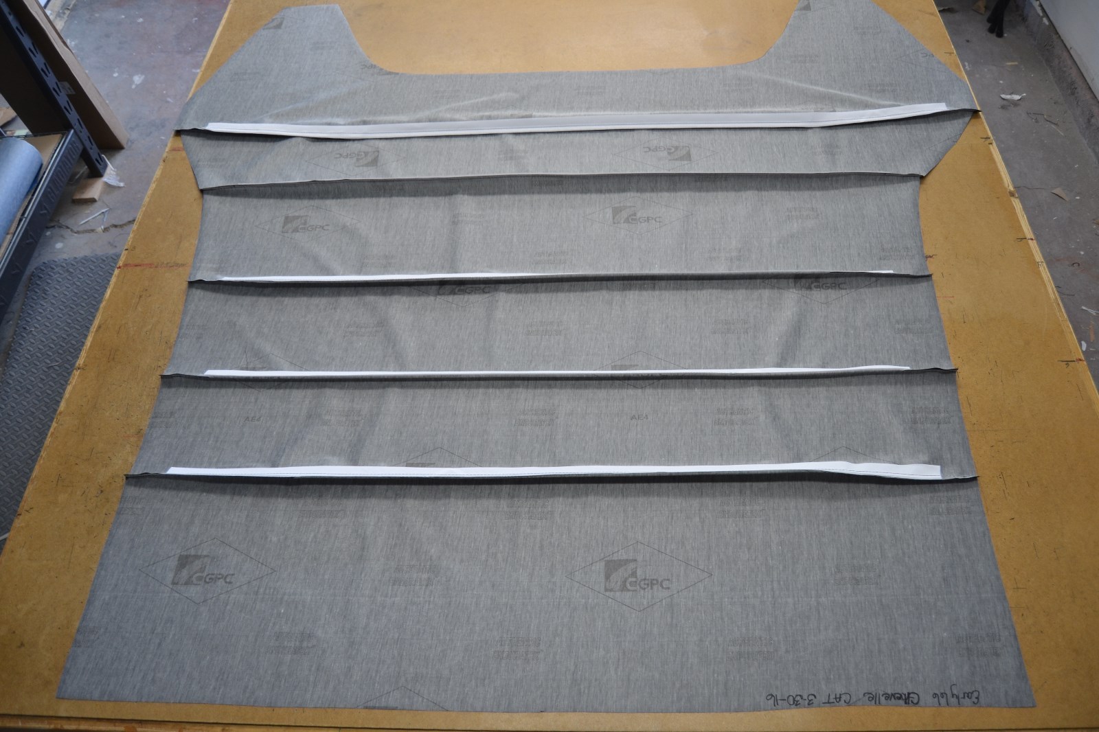 EARLY 1966 66 CHEVELLE SS 2 DOOR HARDTOP BLACK TIER GRAIN HEADLINER USA