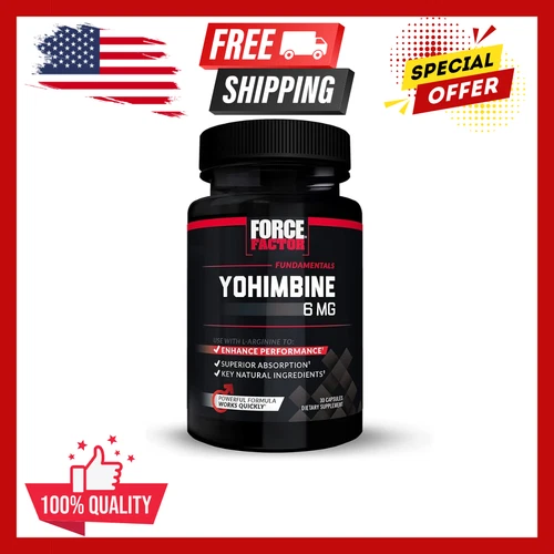Yohimbine Supplement for Men, Yohimbe Bark Extract with Superior Absorption to E