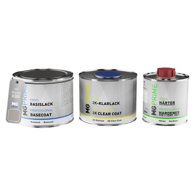 Autolack Set für Nissan KBB Silver Metallic Eternal Snow White Metallic 1,25L