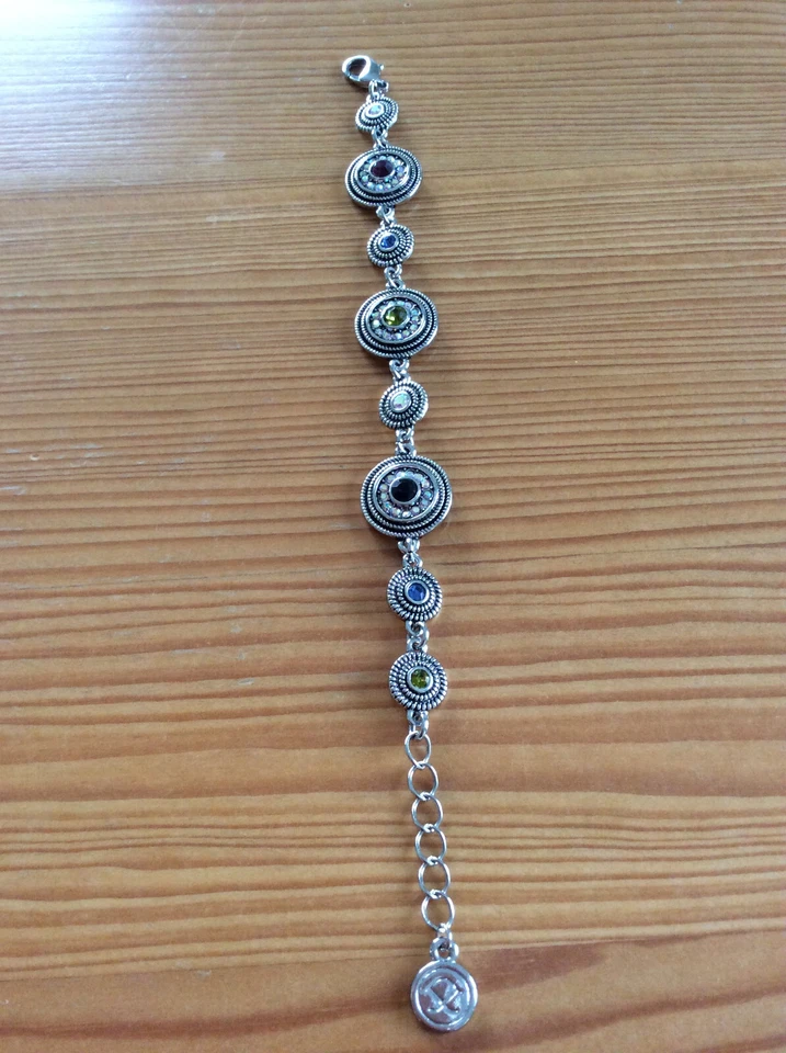 Pippa Jean Armband rhodiniert Tory Bracelet Steine bunt - Bild 4 von 4