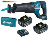 Makita DJR187ZK Akku-ReciprosäGe 18V SäBelsäGe + 2X Akku 5Ah + LadegeräT + Koff.