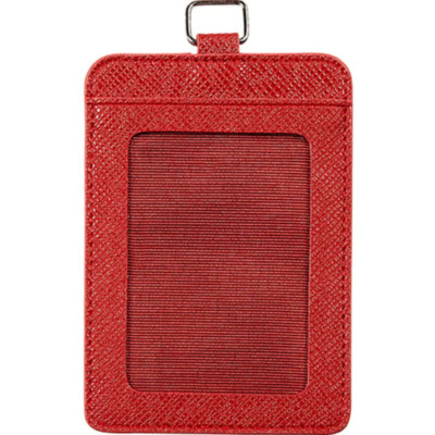 NEW 12x Rexel Card Holder Portrait Burgundy Red Pouch Leatherette Pack BULK