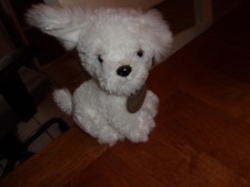 PLUSH RUSS 8" dog white yomiko classics bichon frise puppy