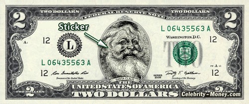 The Santa Claus U.S. $1 Dollar Bill Money "Santa Dollar" item Real Cash - Picture 6 of 7