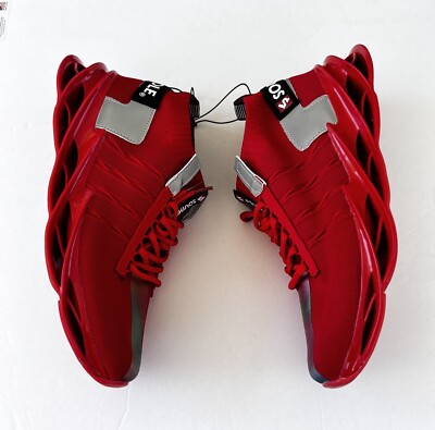 South Pole Reflective Red & Silver Mens Shoes 9.5 New Whithout Box