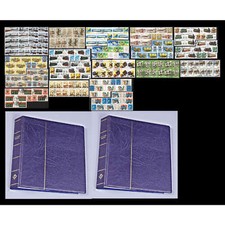 SET: DDR Zusammendrucke + 2 Leuchtturm-Vordruckalben