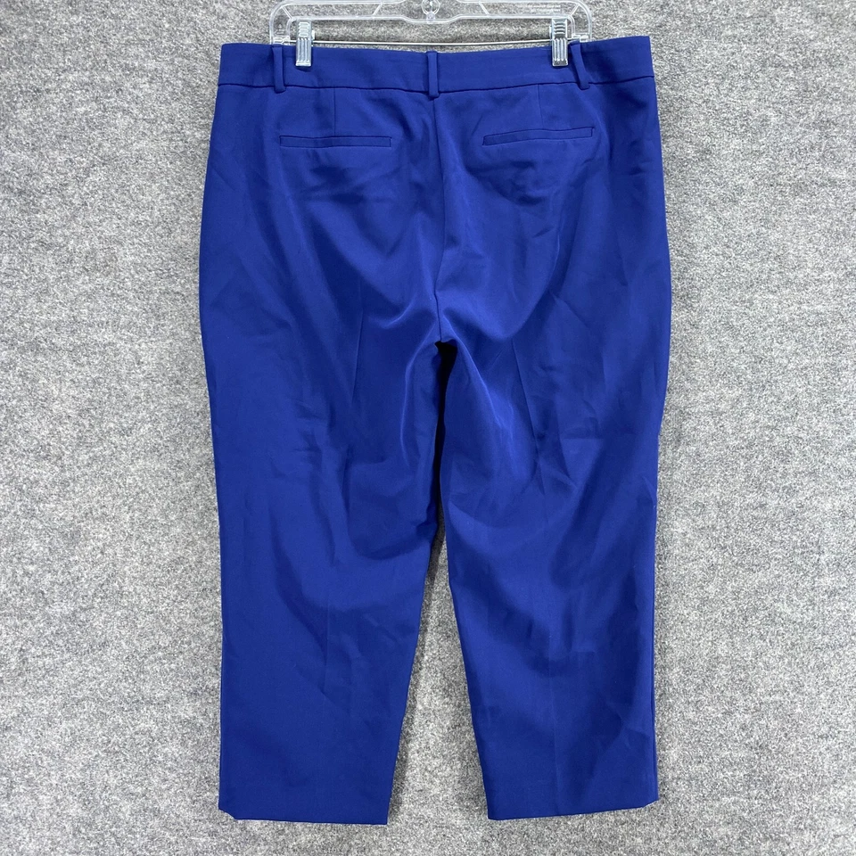 Pantalones Cortos Apt.9 Mujer 14 Azul Tiro Alto Ajustados Frontales Planos Bolsillos Torie Foto 2 de 4