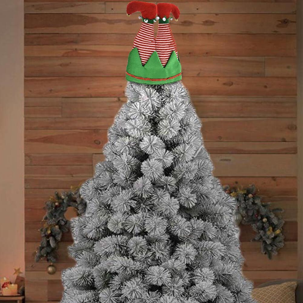 Puntale Albero Di Natale A Stella 14,5 Cm - Verde Scuro Glitterato, Infrangibile