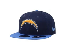 New Era 9Fifty Men Women Cap Los Angeles Chargers Baycik 2Tone Blue Snapback Hat