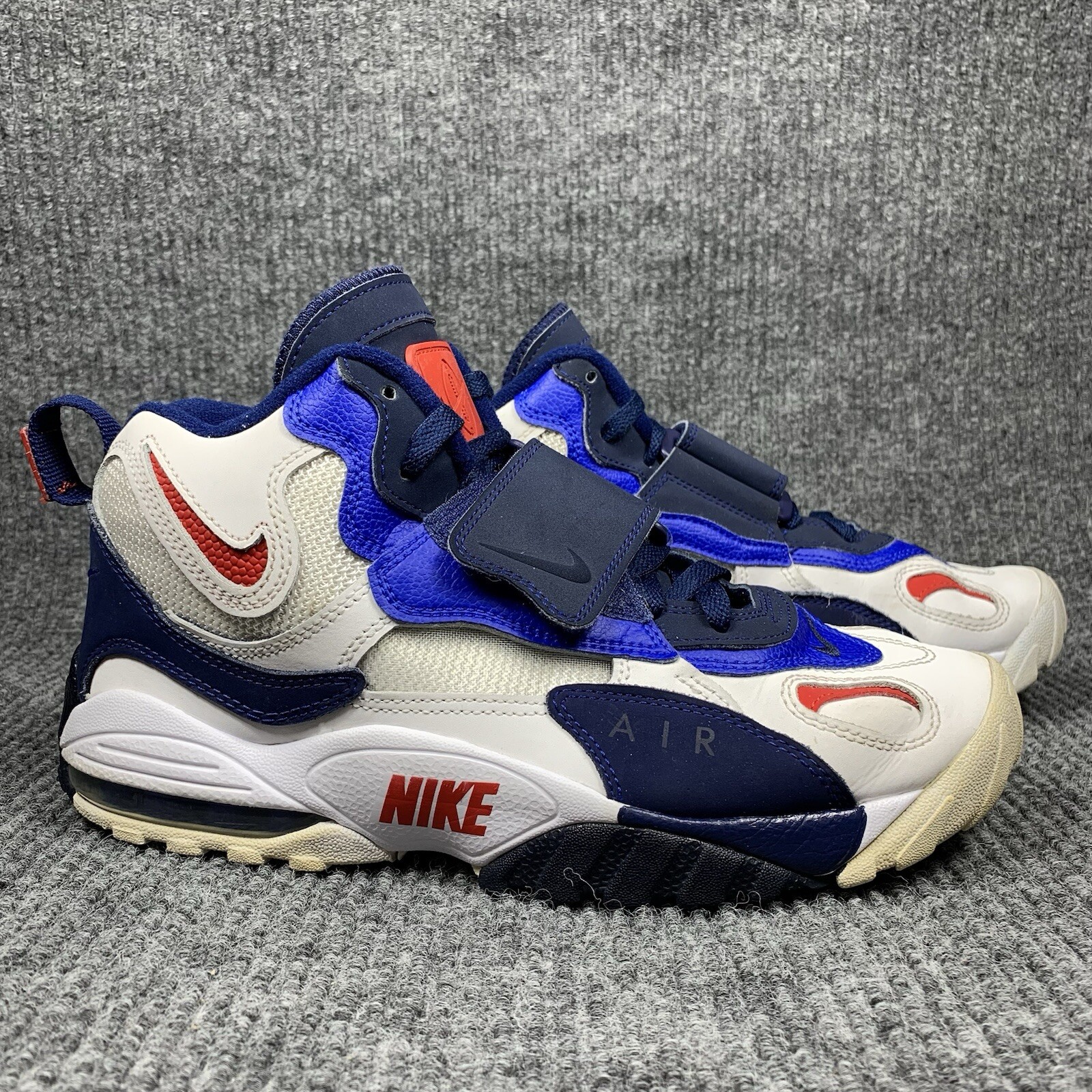 Nike Air Max Speed Turf White Blue Red NY Giants BV1165-100 Mens Size 8.5  