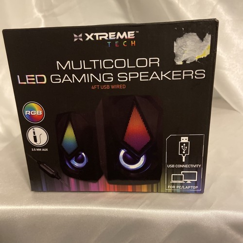 Xtreme Tech. Multicolor LED Gaming Speakers USB Connectivity - 第 1/5 張圖片