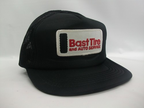 Bast Tire Auto Service Patch Hat Vintage Black Snapback Trucker Cap - 第 1/8 張圖片