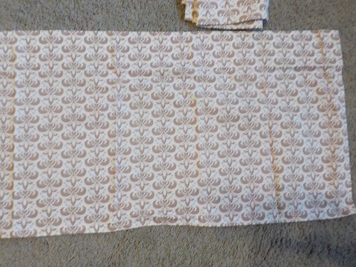 LOT of 4 Pc. Homemade Valence Blue and Light Brown - Picture 4 of 5